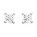 New! 14k White Gold 1/2ct TDW Diamond Solitaire Stud Ea
