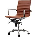 Malibu Mid-back Terracotta Vinyl Office Chair
