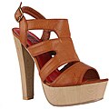 Jacobies by Beston Women's 'Linda-1' Camel Platform Sandals