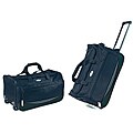 Overland Travelware 22-inch Rolling Carry-On Upright Duffel Bag