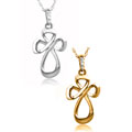 New! Jessica Simpson 10k Gold Diamond Accent Cross Necklace