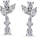 Miadora 14k White Gold 1 1/2ct TDW Diamond Dangle Earrings (G-H, SI1-SI2)