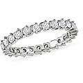 New! 18k White Gold 1ct TDW Diamond Eternity Ring (G-H,