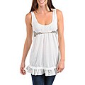 Stanzino Women's Plus-size Ivory Sleeveless Babydoll Top