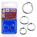 Surgical Steel/ Copper Silvertone Non-piercing Illusion Hoops (Set of 2)