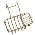 Elizabethan Classics Leg Tub Polished Brass Soap and Sponge Holder