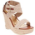 Riverberry Women's 'Leanne' Beige Wedge Sandals