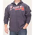 Stitches Men's Atlanta Braves Full Zip Hoodie