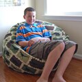 Ahh Products Camouflage Dinosaurs 36-inch Wide Cotton Washable Bean Bag Chair