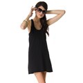 American Apparel Women's Black Cotton Racerback Dress