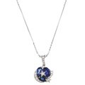 18k Gold Sapphire and 2/5ct TDW Diamond Comete by Chanel Necklace (G-H, VS1-VS2)