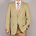 Mantoni Men's Mint Green 2-Button Wool Sport Coat