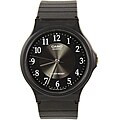 Casio Unisex Ultra Thin WATMQ24BK Black Silicone Sport Watch