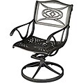 Malibu Black Outdoor Swivel Chair