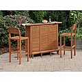 Montego Bay 3-piece Bar and Two Stools Set