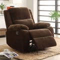 ETHAN HOME Angus Coffee Brown Velvet Recliner Chair