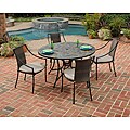 Home Styles Stone Harbor Slate/ Black 5-piece Outdoor Dining Set