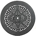Home Styles Malibu Cast Aluminum Black 42-inch Outdoor Dining Table