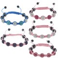La Preciosa Children's Crystal and Hematite Bead Macrame Bracelet