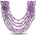 Amethyst Chip 6-strand 24-inch Necklace