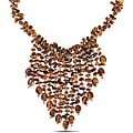 650ct TGW Tiger's Eye Multi-strand 18-inch Bib Necklace