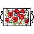 Joan Baker Hand Painted Poppy Garden Tray