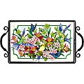 Joan Baker Hand Painted Hummingbord/Lilies Tray