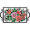 Joan Baker Hand Painted Roses Tray