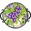 Joan Baker Hand Painted Grape Arbor Tray