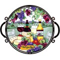 Joan Baker Hand Painted Wine & Cheese Tray