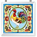 Joan Baker Hand Painted French Country Rooster Art Panel