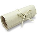 Morelle Tara Cream Leather Jewelry Roll
