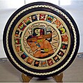 Hand-crafted Wooden Maya Calendar (Mexico)