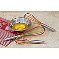 3-piece Multicolored Silicone Whisk Set