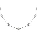 14k White Gold Grey Pearl Necklace (18-inch)