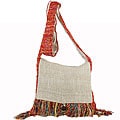 Recyled Silk and Hemp Purse (Nepal)