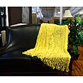 Charlotte Ruffled Yellow Throw