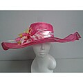 Swan Hat Women's Hot Pink Synamay Summer Hat