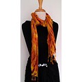 Orange Tie Dye Gauze Scarf (Indonesia)