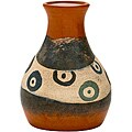 Decorative Ceramic 'M' Bottle Vase (Peru)
