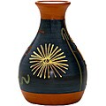 Decorative Ceramic 'K' Bottle Vase (Peru)