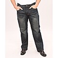 Brooklyn Xpress Men's Straight Leg Dark Wash Jeans