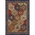 Victorian Panel Navy Area Rug (7' 10 x 9' 10)