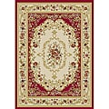 Royal Medallion Red/ Beige Floral Rug (3'3 x 5'3)