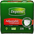 Depend Super Plus S/M 18-count Adjustable Underwear (Pack of 4)