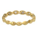 New! 10k Yellow Gold 1/5ct TDW Diamond Eternity Band Stackable Ring (H-I, I2)