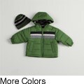 London Fog Infant Boy's Bubble Jacket and Hat Set