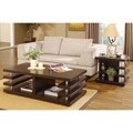 Architectural Inspired Dark Espresso Coffee Table