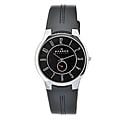 Skagen Men's Black Leather Strap Watch