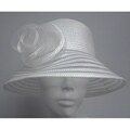 Swan Women's White Braided Bucket Hat